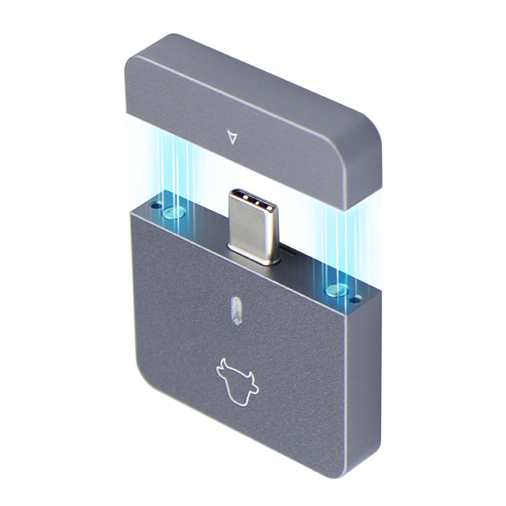 Vỏ SSD M.2 NVMe 2230 Bộ Chuyển Đổi USB C Vỏ Ngoài Bằng Nhôm 10Gbps Cho SN740/SN530 520/PM991a/BG4/BC