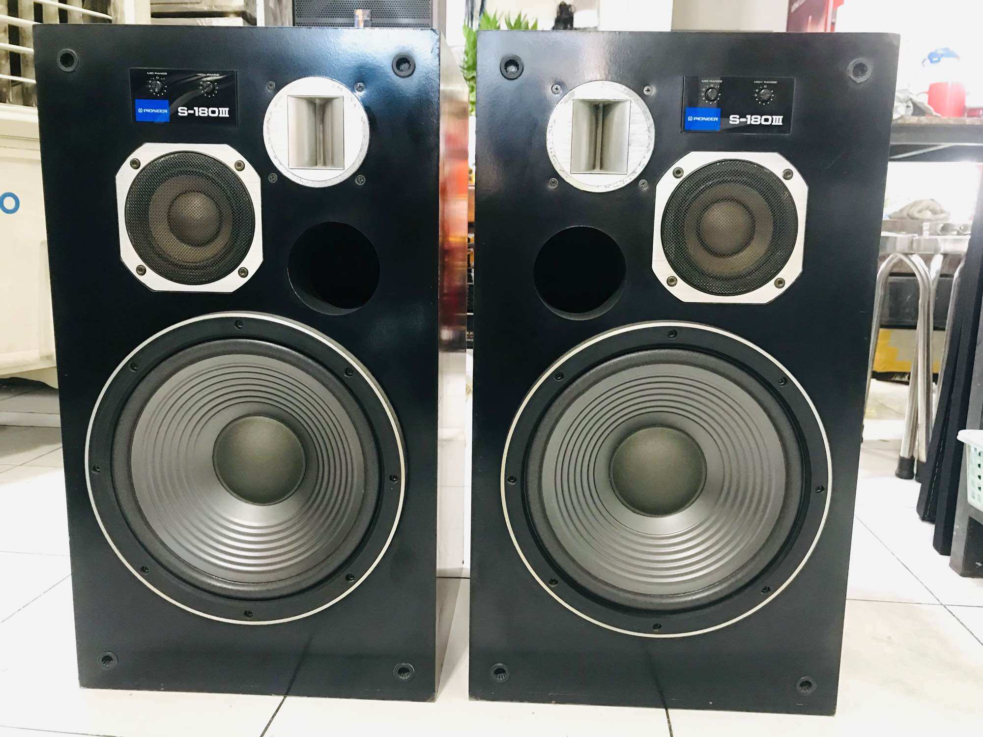 Freeship Cặp Loa Pioneer S-180lll có thiết kế 3 đường tiếng Bass 30cm Treble điện công xuất 400w/1cặp