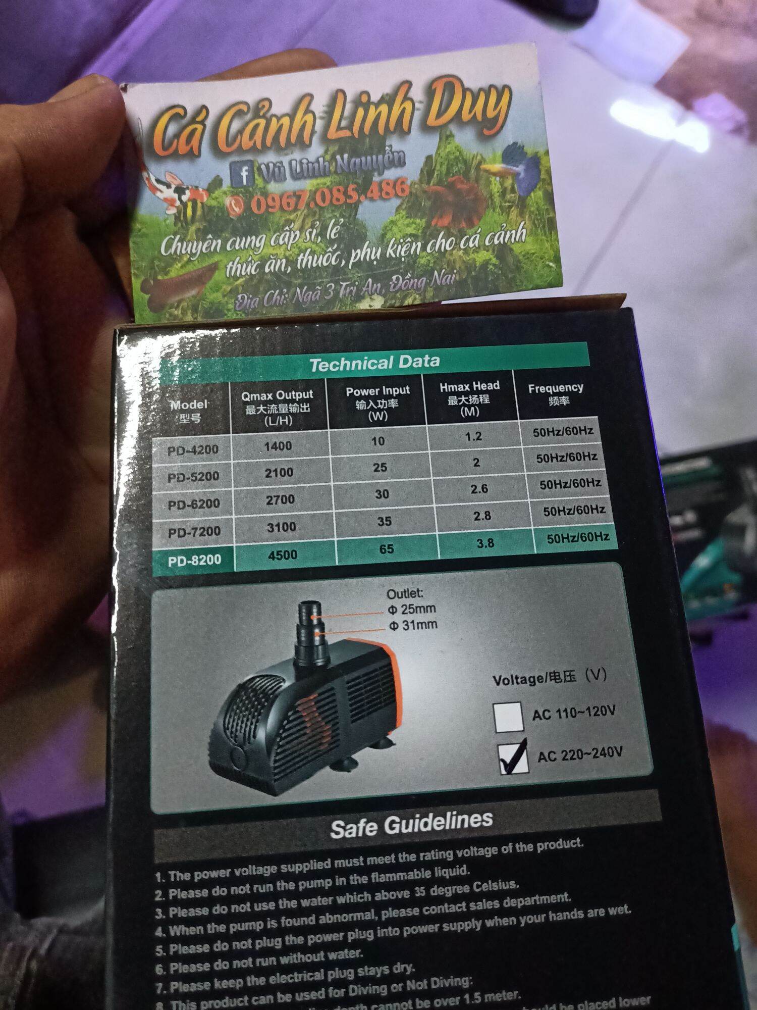 Máy Bơm Periha 8200