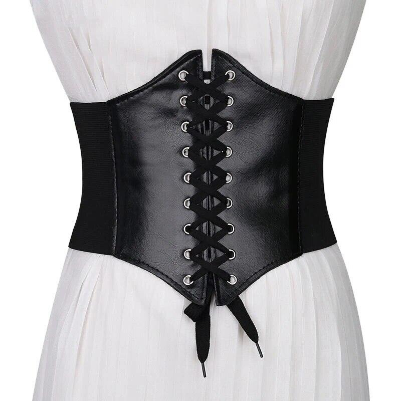 YBFDO Nữ Áo Định Dây Giảm Béo Dây Thắt Lưng Co Giãn Gothic Đầm Viền Bụng Điều Khiển Tập Toàn Thân Điều Khiển Trung Bình