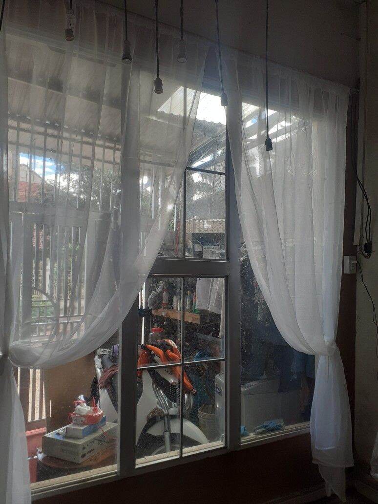 RÈM VOAN TRẮNG TRƠN TRANG TRÍ