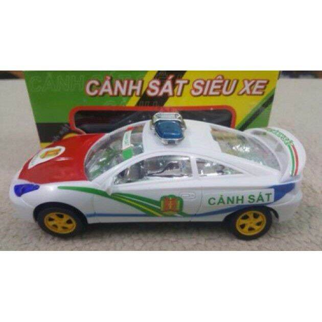 Đồ chơi xe ô tô canh sát chạy bằng pin