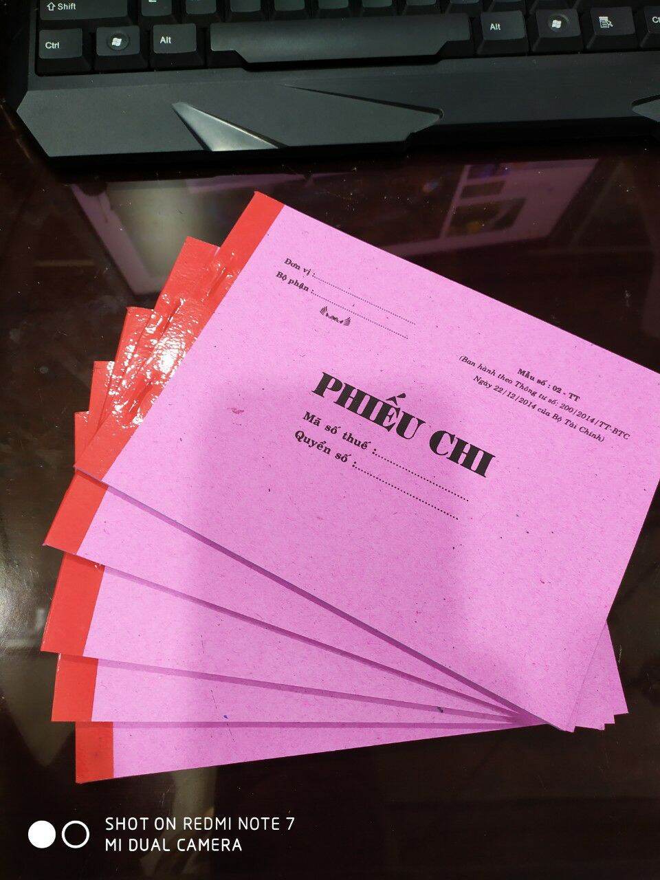 [HCM]Combo 5 quyển Phiếu Chi 1/2/3 liên