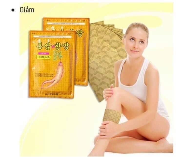 Miếng Dán Cao Hống Sâm Himena (hộp/gói 20 miếng)