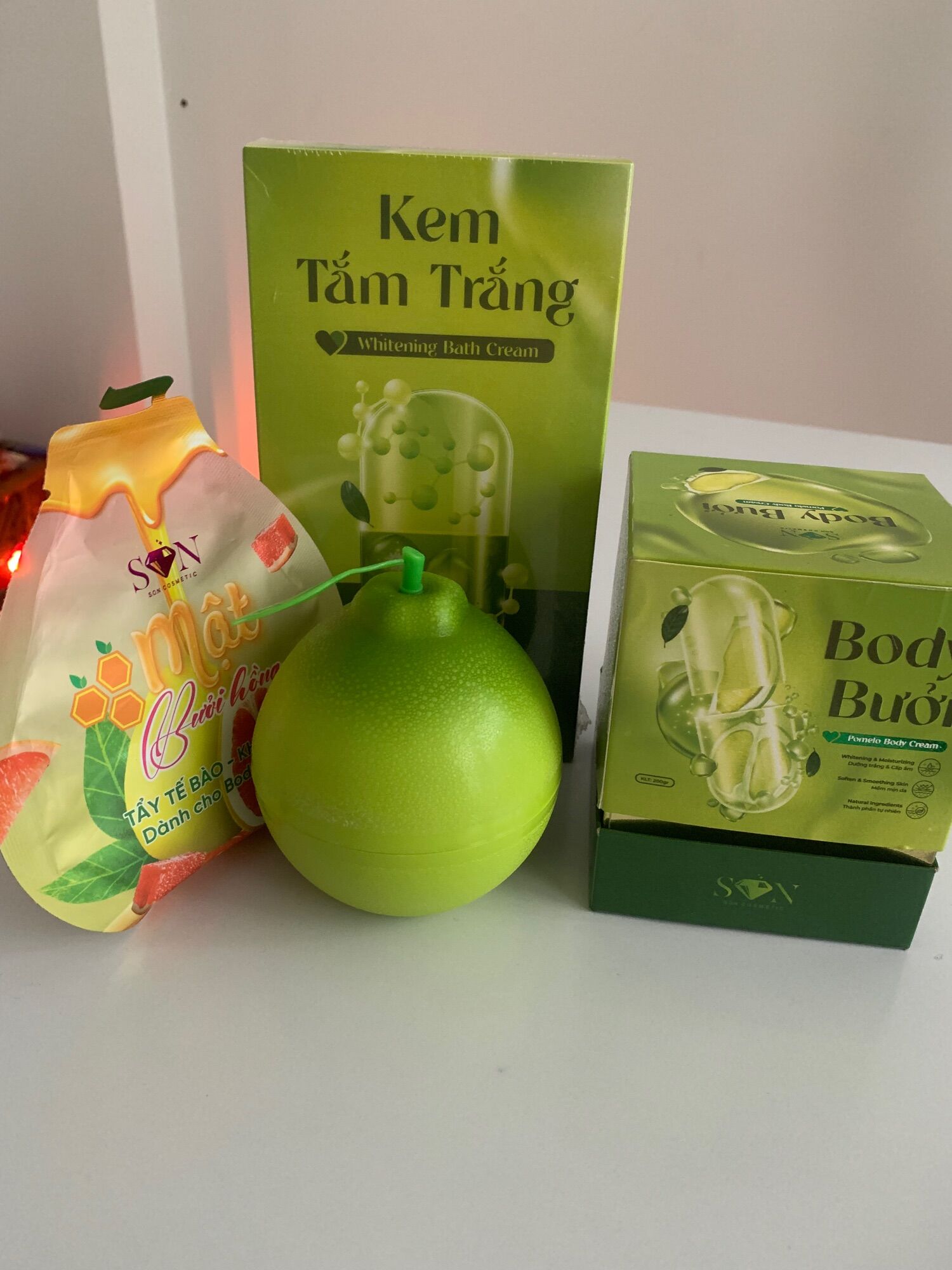Body bưởi chăm sóc da