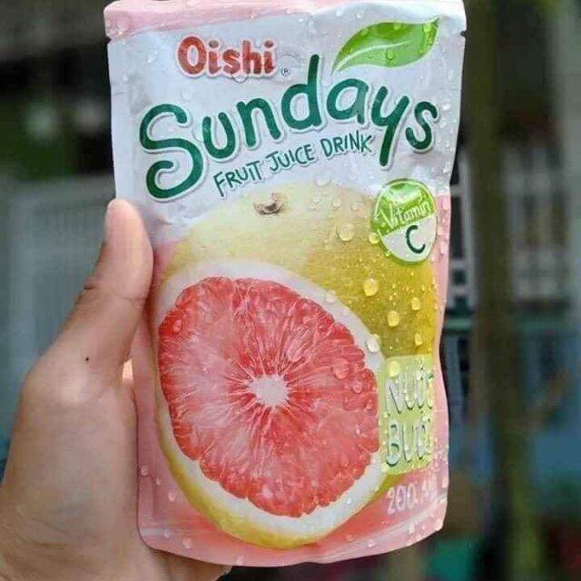 Combo 10 túi nước trái cây Oishi 190ml ( mix vị)