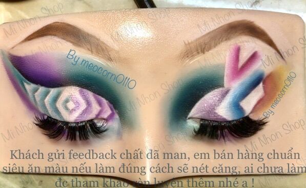 [MNS] Miếng giả da 3D luyện makeup, tập trang điểm mắt mày hàng có sẵn