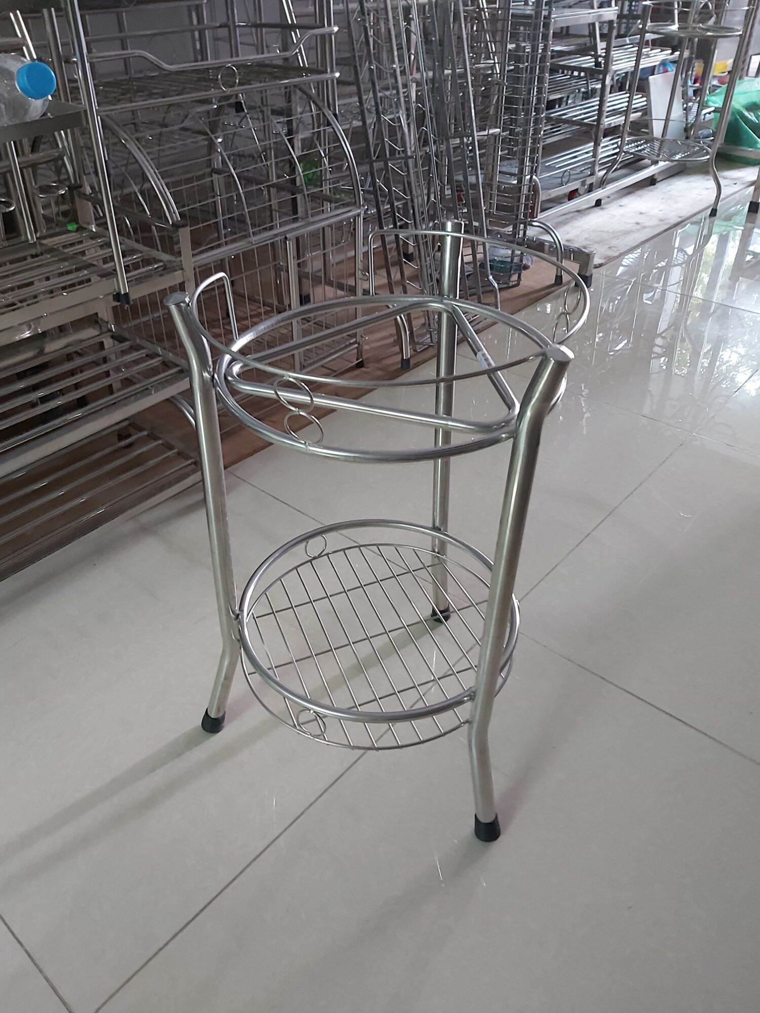 Kệ inox để nồi cơm, bình nước 20l