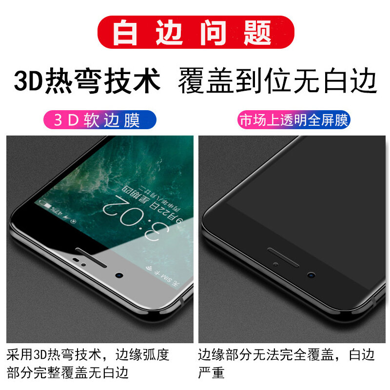 Miếng Dán Viền Mềm Sợi Carbon Dùng Cho iPhone 8Plus Iphone 6S Iphone 7/8 R7 R11s iPhone 7Plus 8Plus Miếng Dán Bảo Vệ Điện Thoại Kính Cường Lực HD Bán Buôn