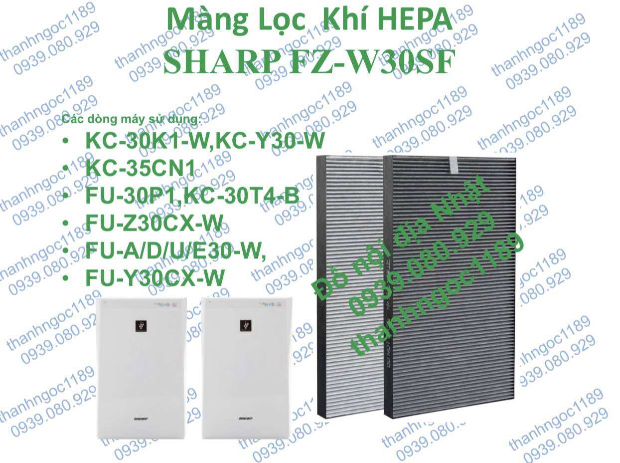Màng lọc hepa máy lọc không khí sharp kc-y30,kc-30t4