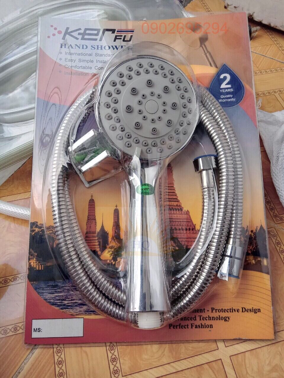 BỘ VÒI SEN TẮM CHỈNH 3 CHẾ ĐỘ (có bán lẻ tay sen)- DÂY SEN INOX 3 LỚP - TAY SEN