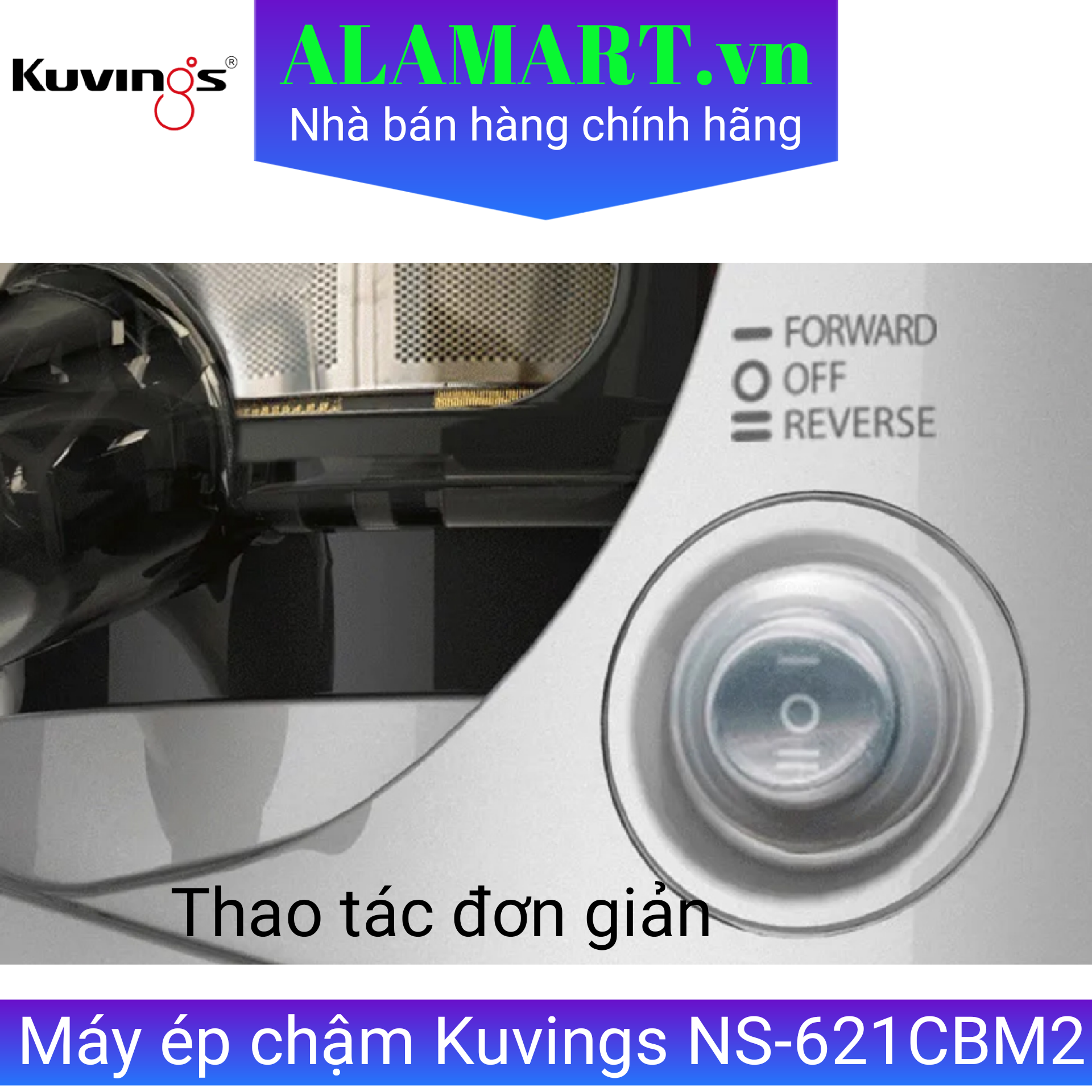 Máy ép trái cây tốc độ chậm Kuvings NS-621CBM2 400ml