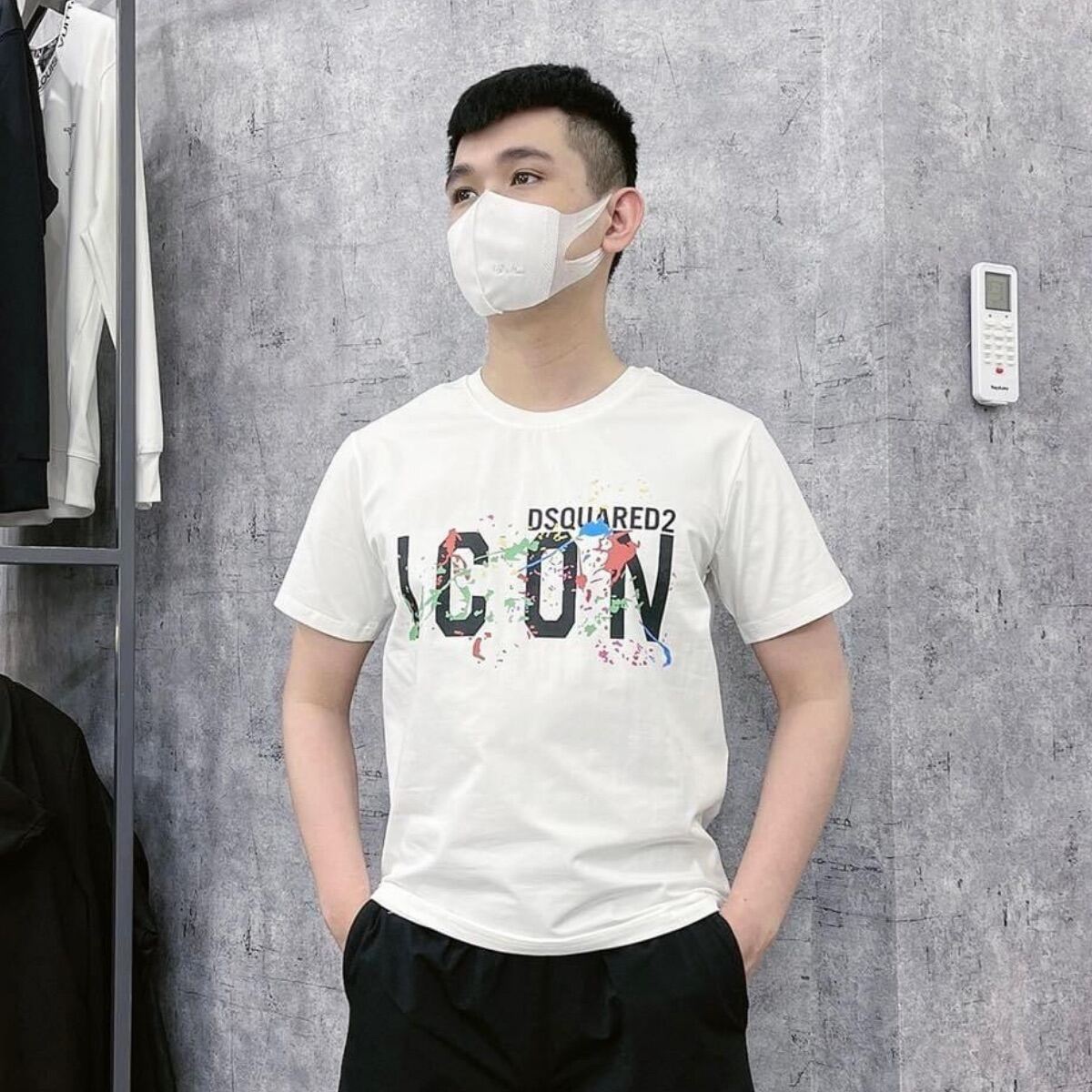 Áo thun nam cổ tròn in ESENTIALS vải cotton mát form ôm body, áo phông nam tay ngắn áo cộc tay quà tặng bạn trai