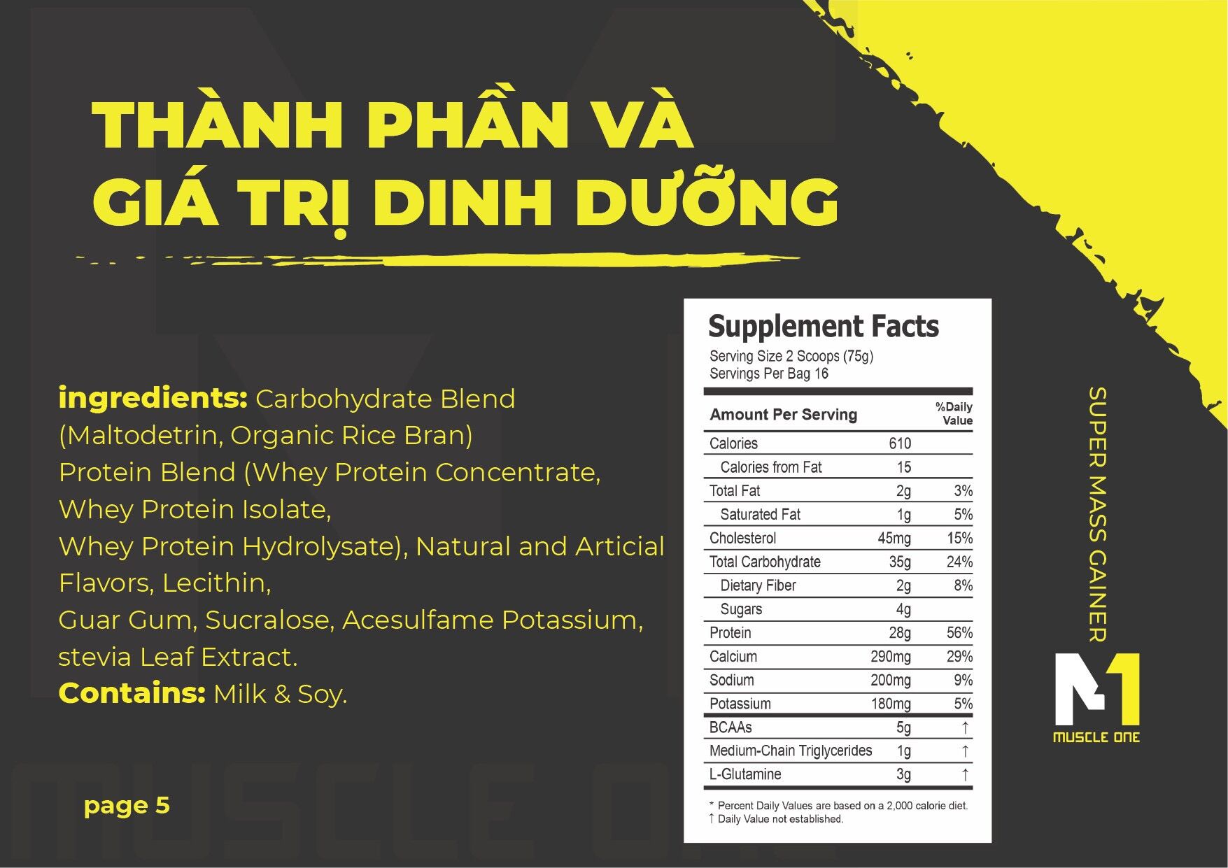 Sữa Tăng Cân Super Mass M1 1,2 Kg ( Mua 1 Túi Tặng 1 Bình Nước )