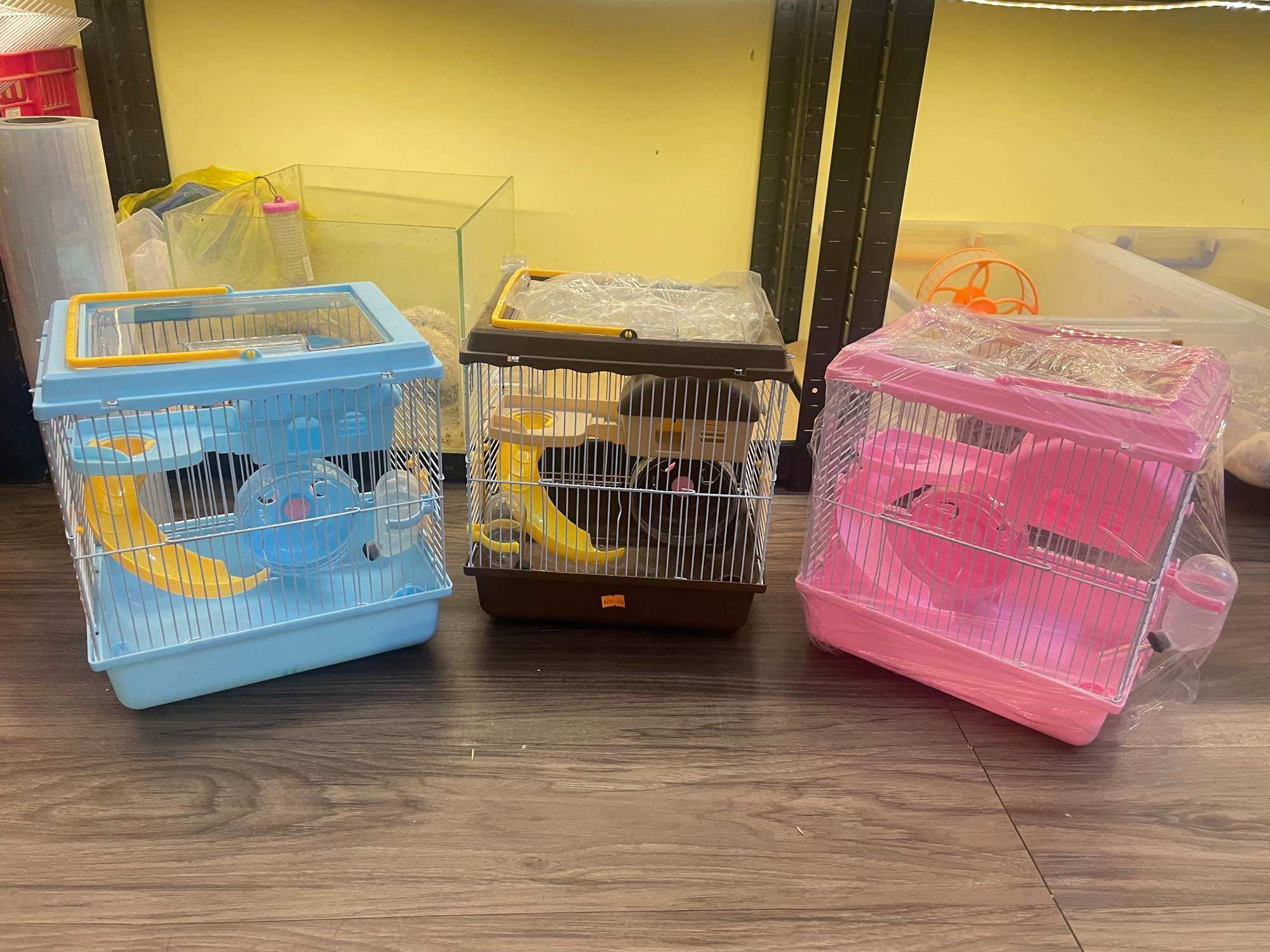 [HCM]Lồng hamster nắp mika trong suốt ( dài27 x rộng21 x cao27cm) )