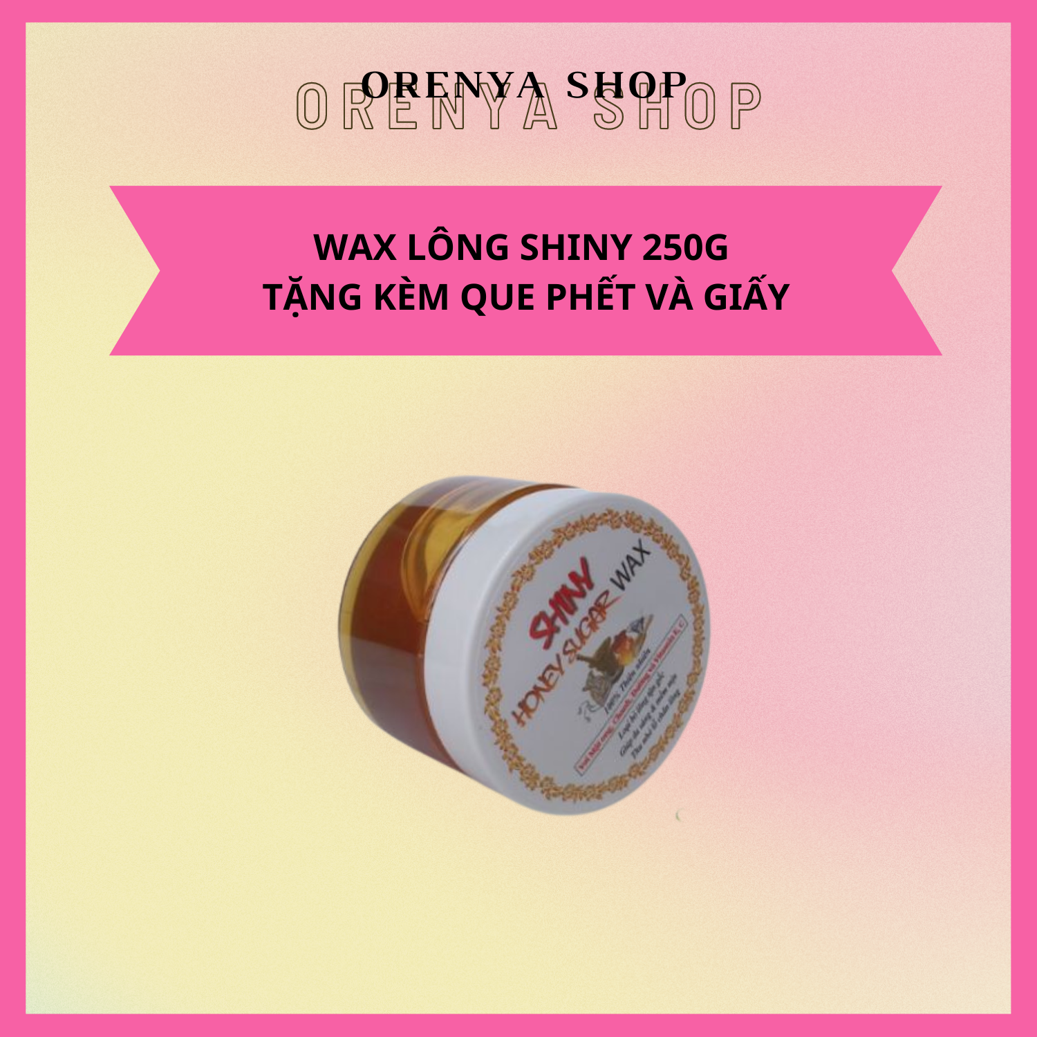 Wax Lạnh Shiny mật ong chanh 250gr
