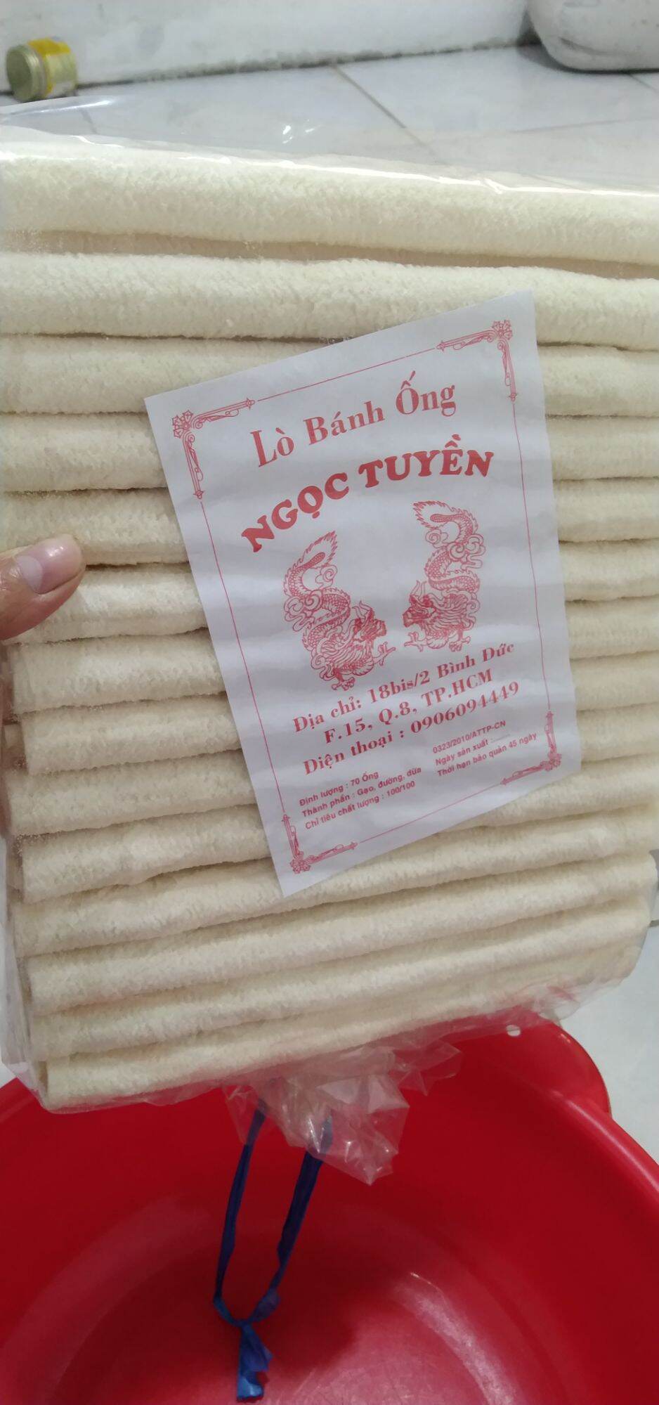 Bánh ống gạo, bánh nổ( bịch lớn 70 ống)