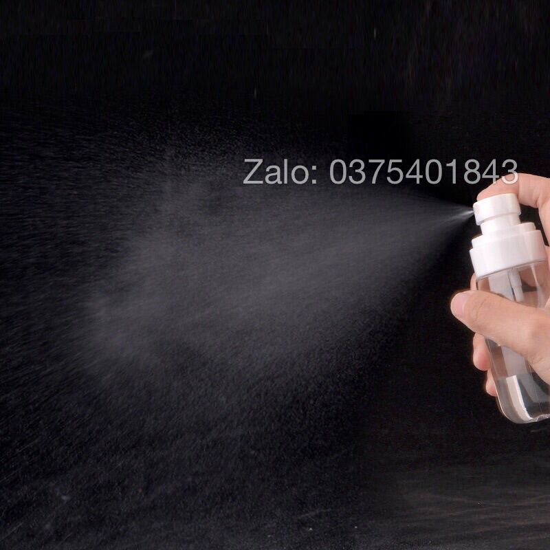 Chai xịt phun sương chiết mỹ phẩm nhiều màu dáng bầu tròn
