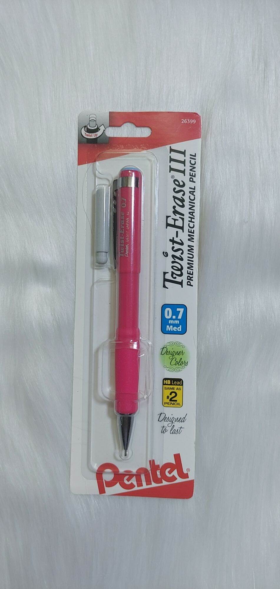 Bút chì bấm pentel twist erase qe517 0.7mm 4 màu hàng chính hãng pentel