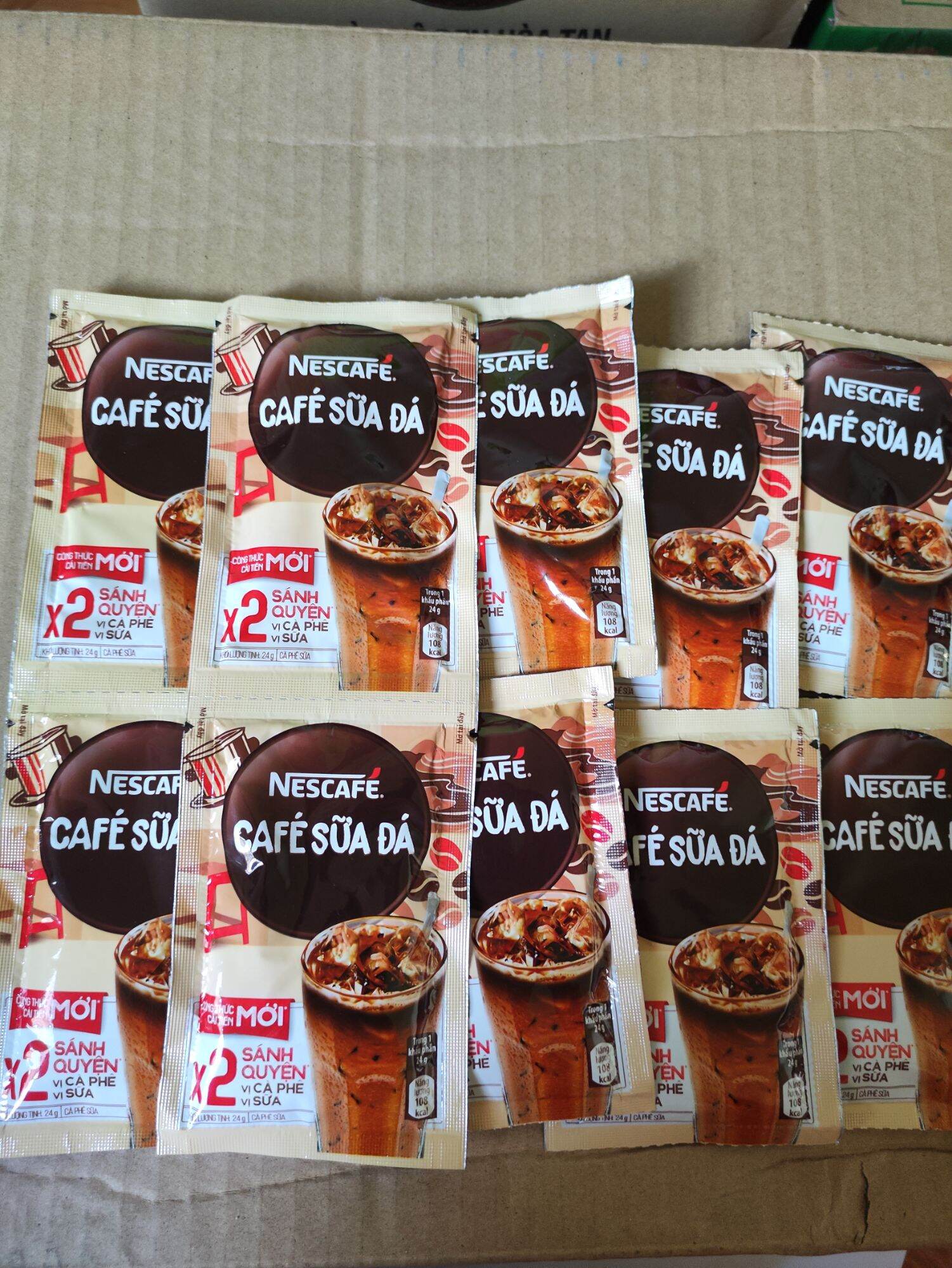 Combo 10 gói nescafe sữa đá