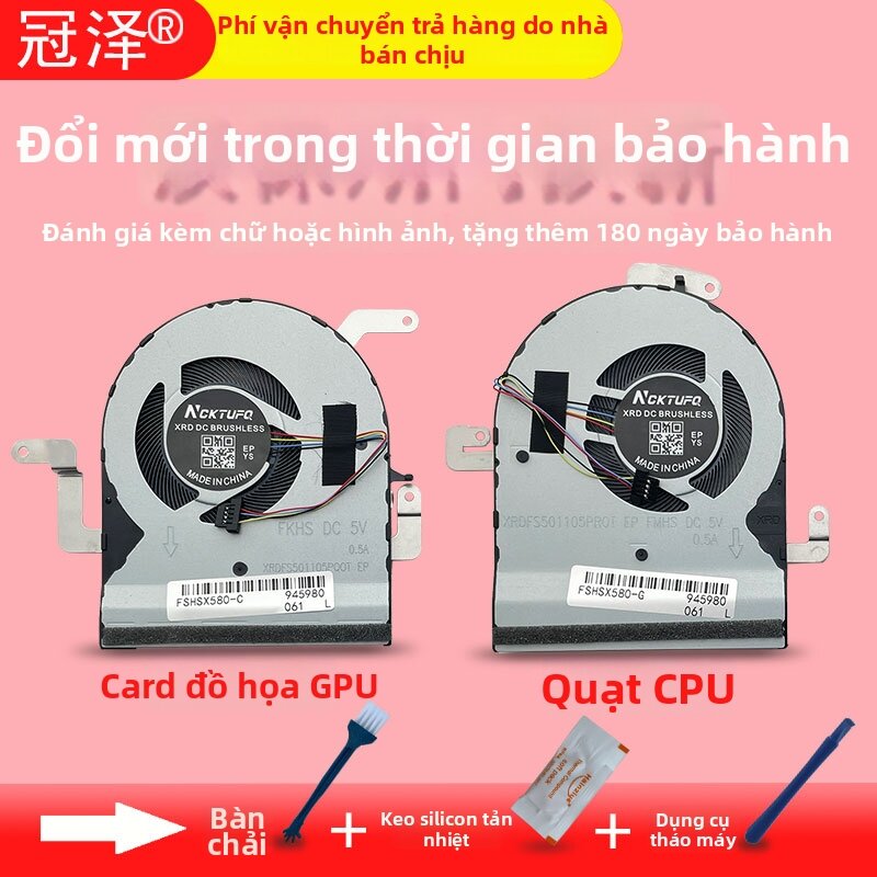 ZEZHONGGUAN | Notebook CPU Cooling Fan Giá 382,000 Đồng*Miễn phí vận chuyển