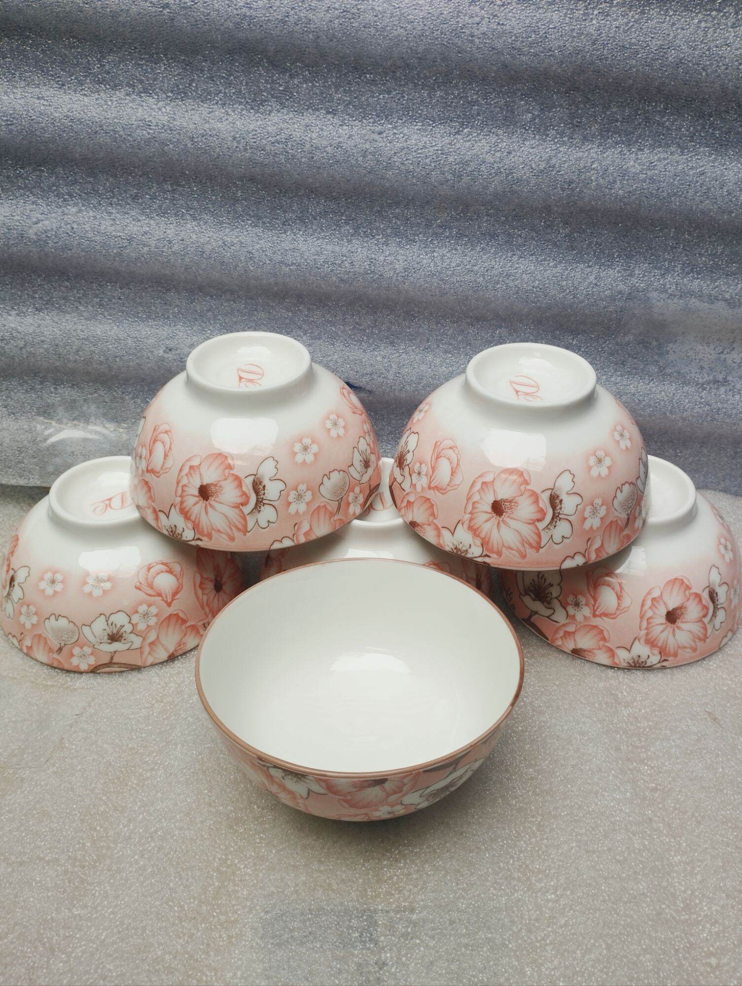 Combo 10 chén, 5 chén, 2 chén sứ 11.5cm hoa GL182