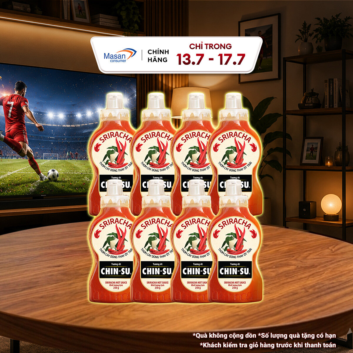 CHIN-SU Tương ớt Sriracha Chai 250G