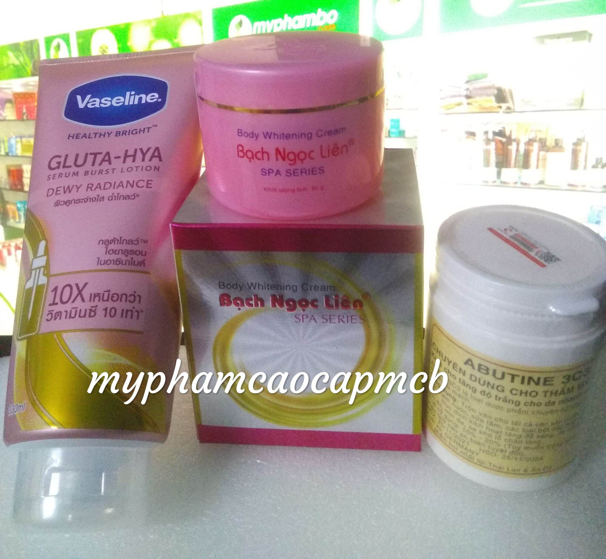 COMBO KEM BODY BẠCH NGỌC LIÊN+ VASELINE + ABUTINE 3C3