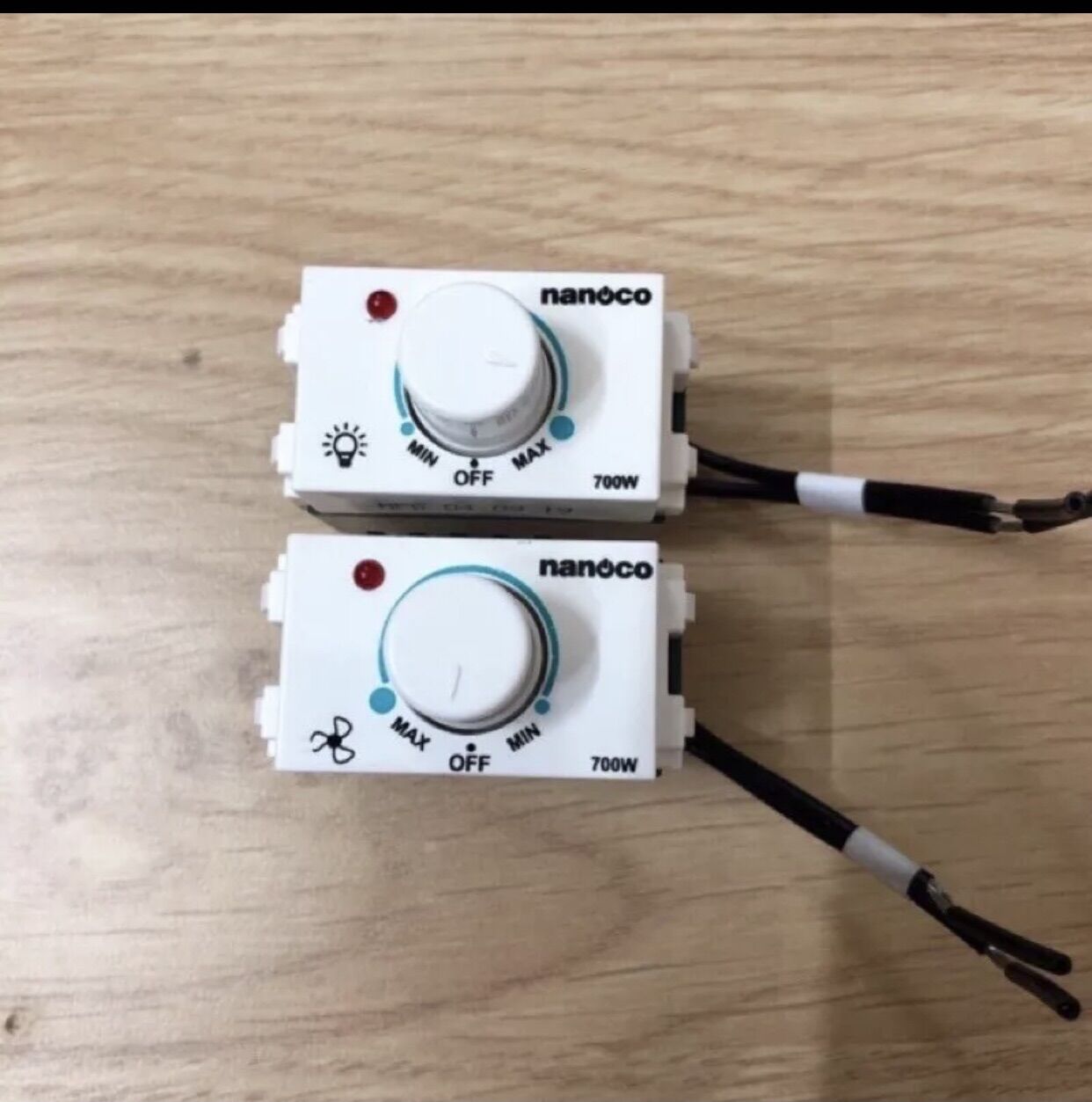 Hạt chiết áp quạt, đèn dimer quạt, đèn nanoco panasonic, công tắc điều chỉnh tốc độ quạt, đèn 700w dòng wide