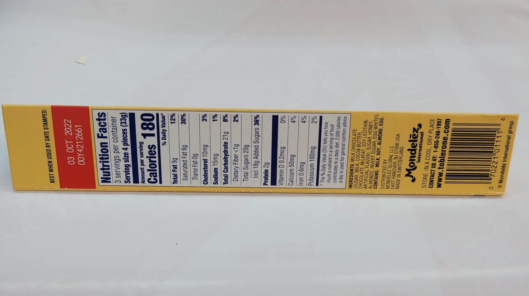 Kẹo chocolate Toblerone (100g)