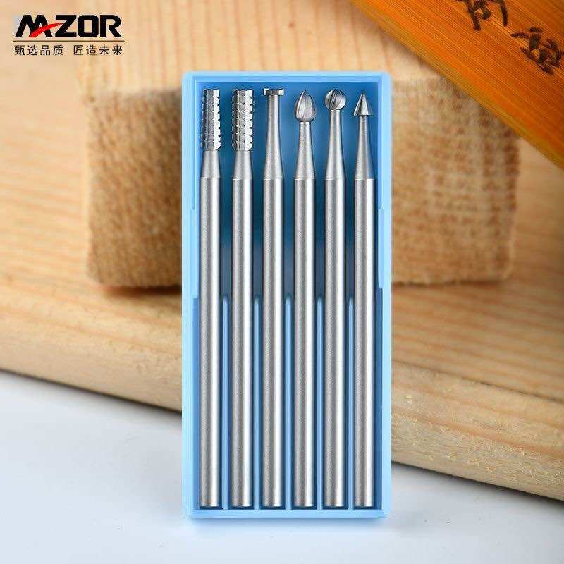 6 mũi mài khắc tỉa gỗ làm chi tiết nhỏ cân cán 2.35mm  hàng cao cấp