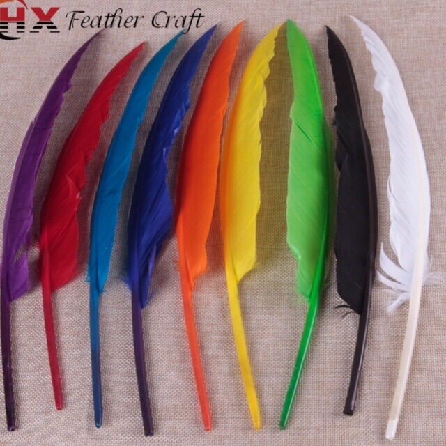 Lông vũ tự nhiên loại to 25_35cm làm mũ thổ dân