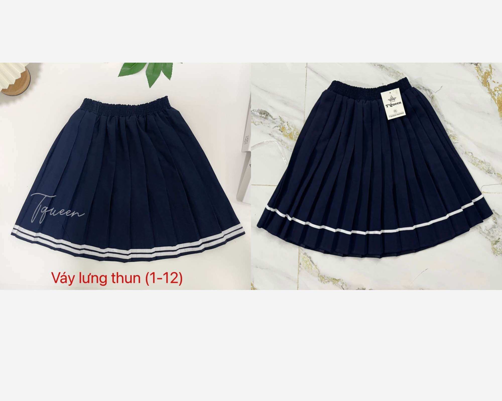 Chân váy nữ xòe- Đồng phục học sinh