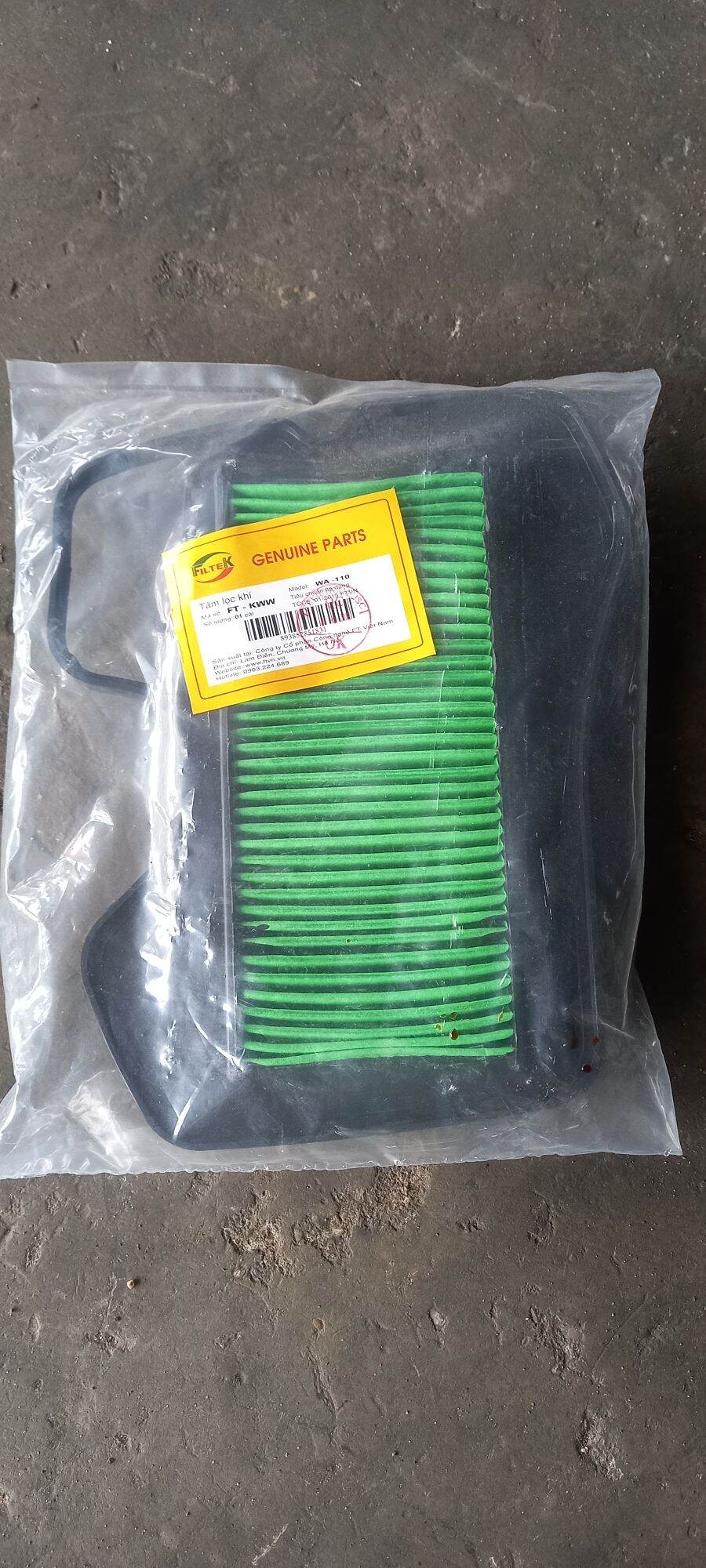 Tấm lọc gió lắp cho wave rs110 , wave s110 , wave rsx , đời 2008 đến 2013