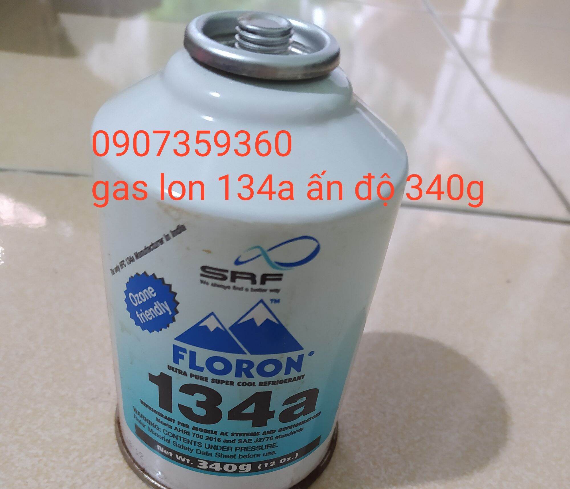 Gas lon 134a ấn độ lon 340g