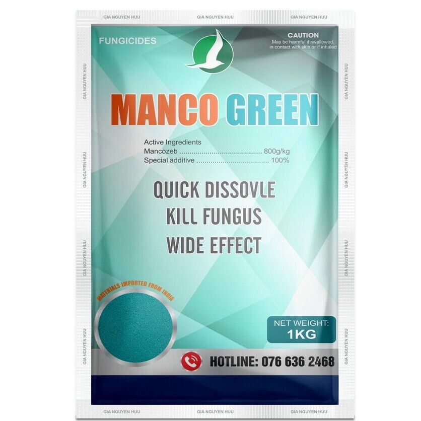 Thuốc trừ bệnh Mancozeb -Nguyên liệu Ấn Độ- Trừ nấm bệnh hại cây trồng *1kg