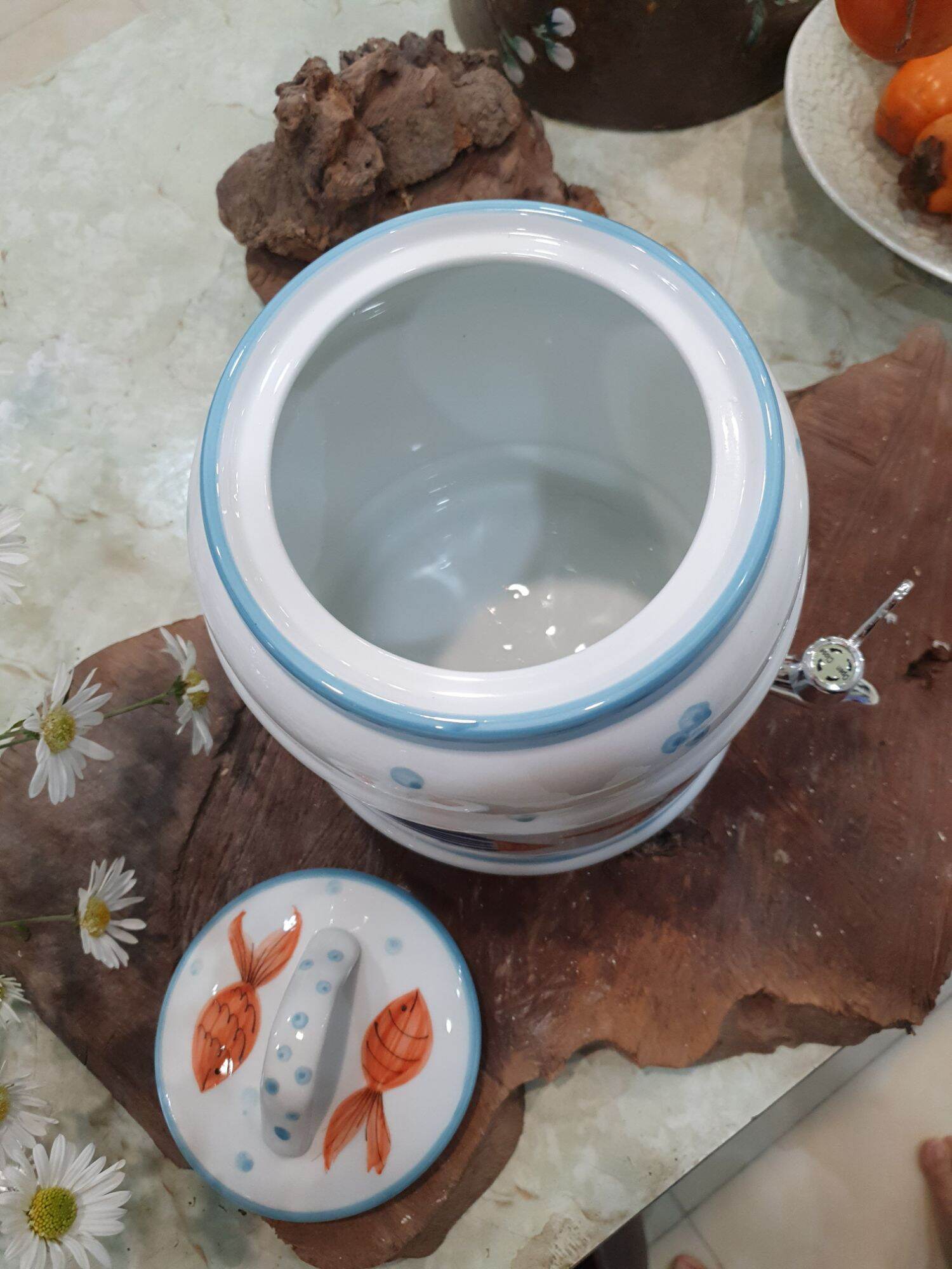 Bình đựng nước 9 lít gốm sứ Bát Tràng