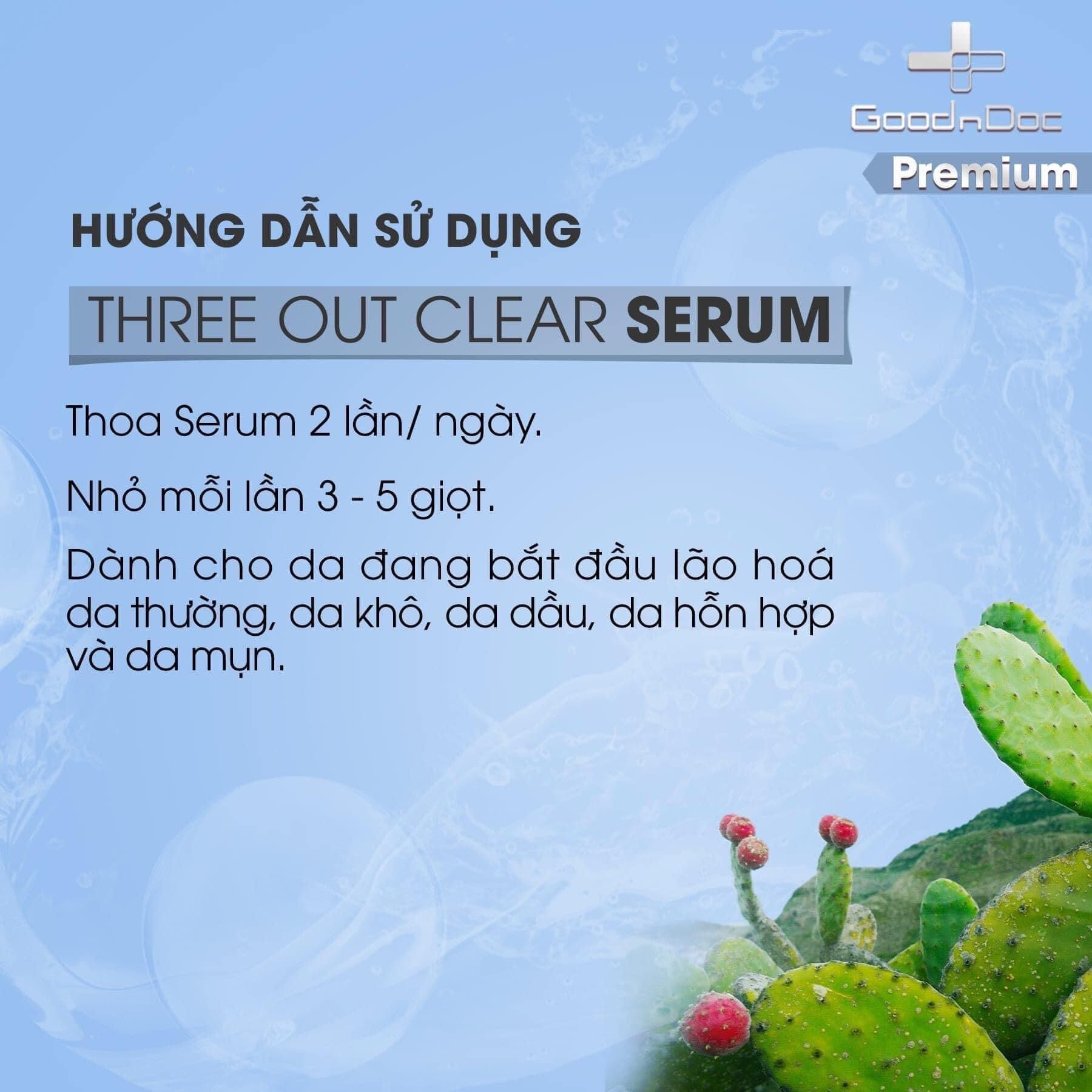 Three Out Clear Serum
