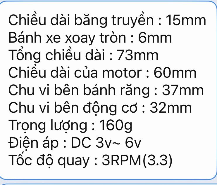 ĐỘNG CƠ GIẢM TỐC DC 3V- 6V