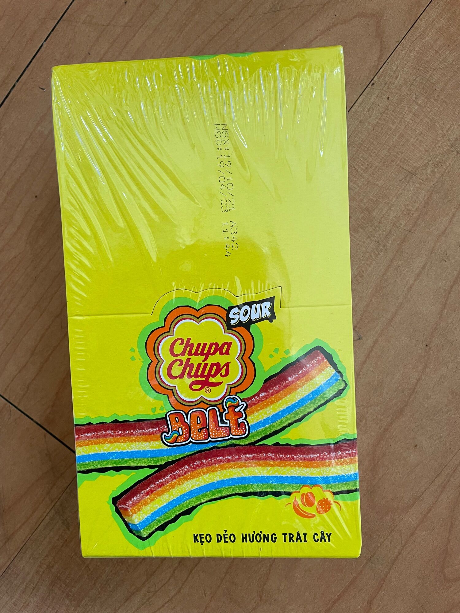 [HCM]Kẹo Dẻo Chupa Chups Sour Belt Hộp 48 dây