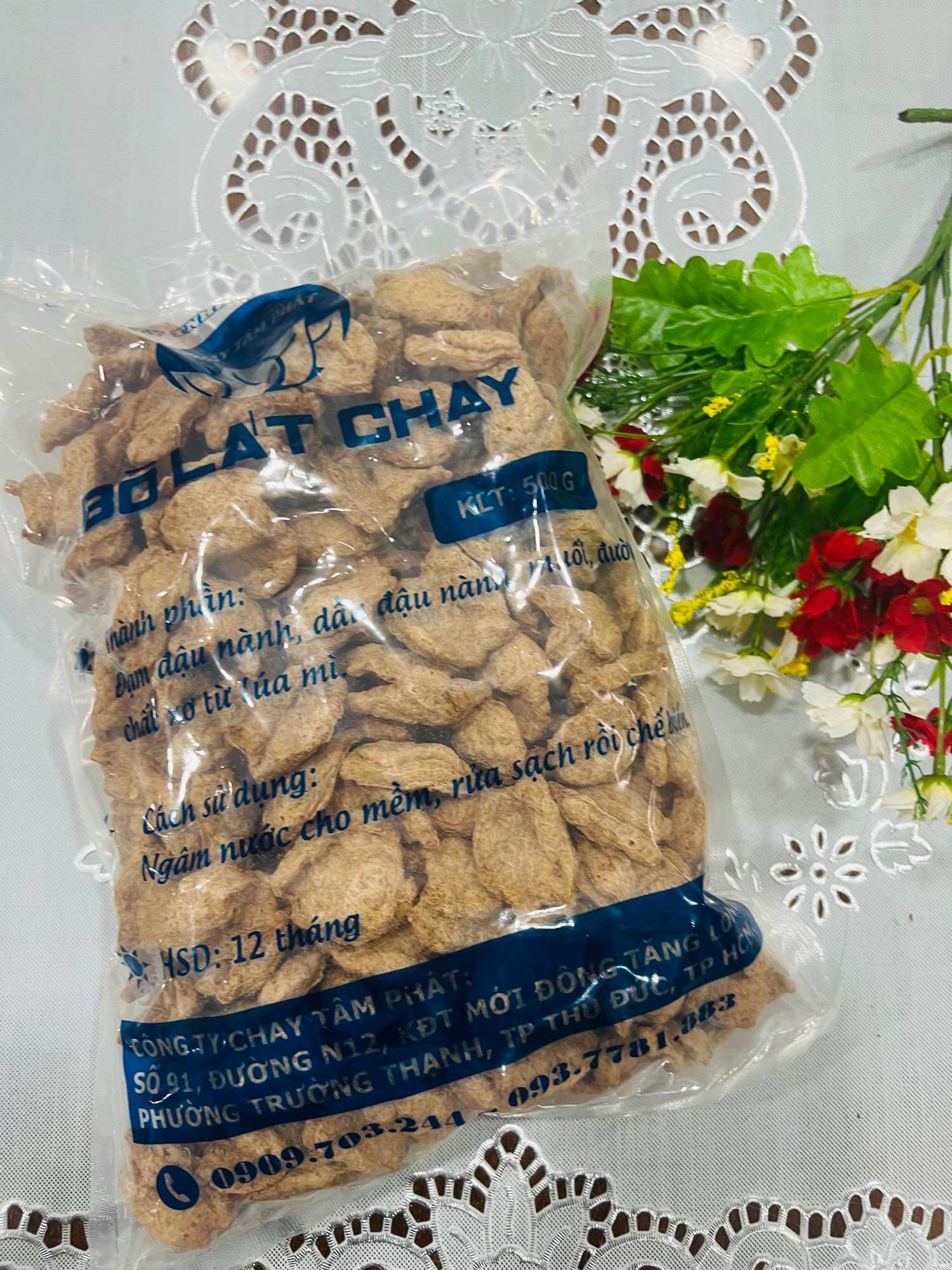  500g BÒ LÁT CHAY TÂM PHÁT - Date mới hạn sử dụng 1 năm  sản xuất theo quy chuẩn công nghệ nhật bản 