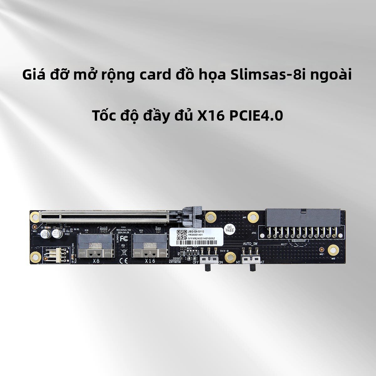 RONGWEIFU | External GPU Dock/Bracket PCIe 4.0 x16 Giá 1,235,000 Đồng*Miễn phí vận chuyển