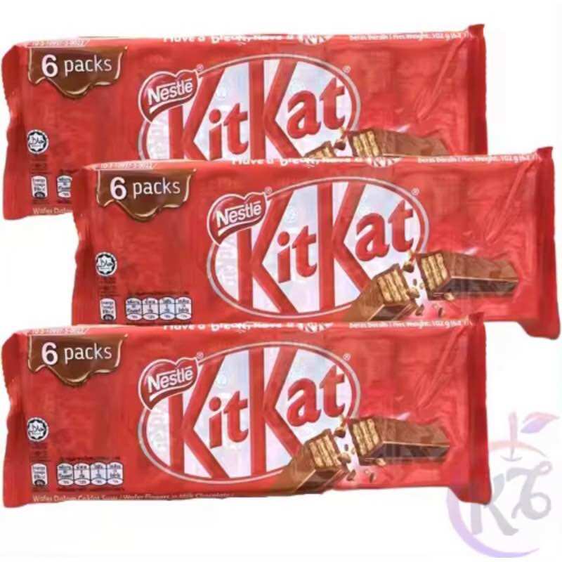 Bánh phủ chocolate nestle kitkat 6 thanh