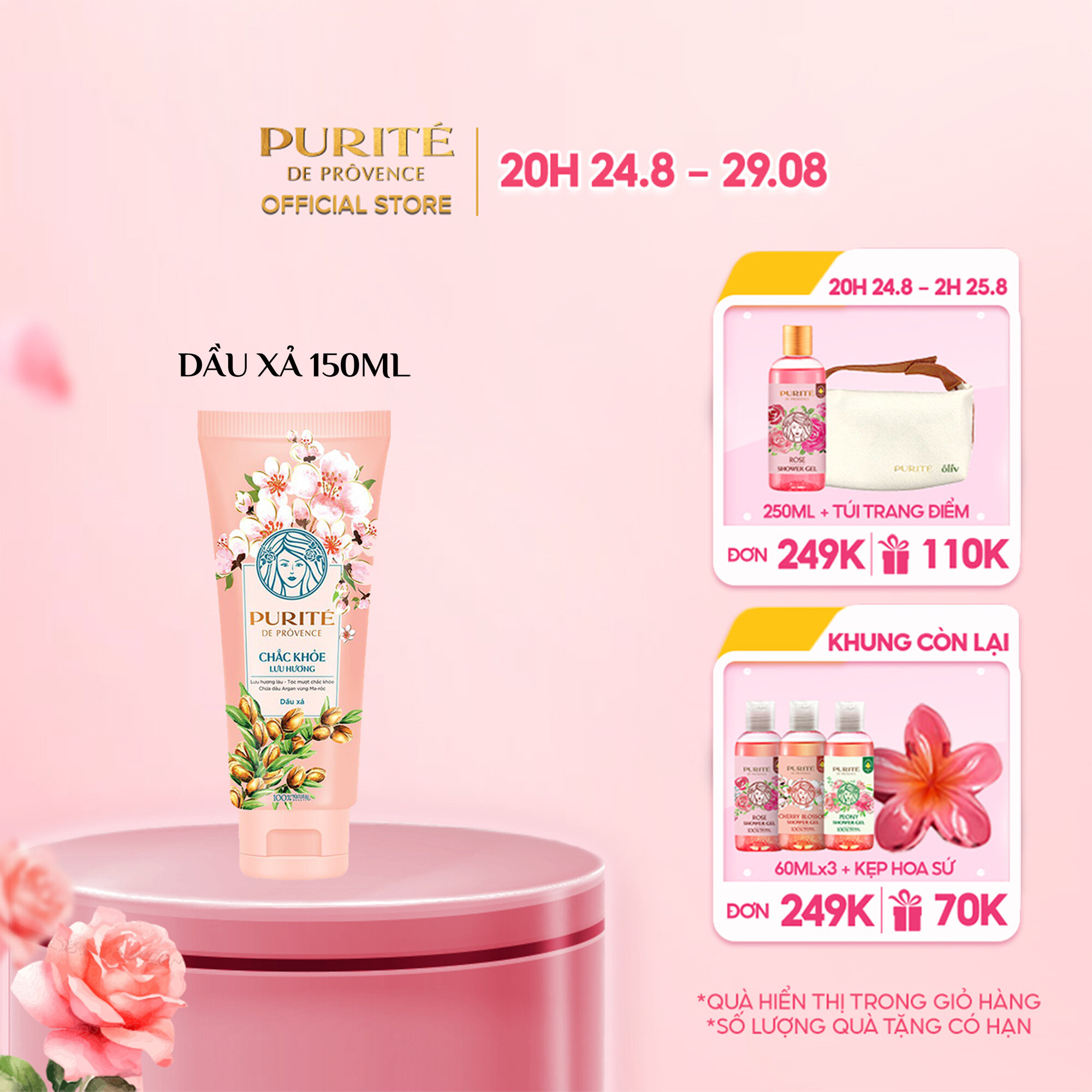 Dầu xả purite chắc khỏe lưu hương 150ml