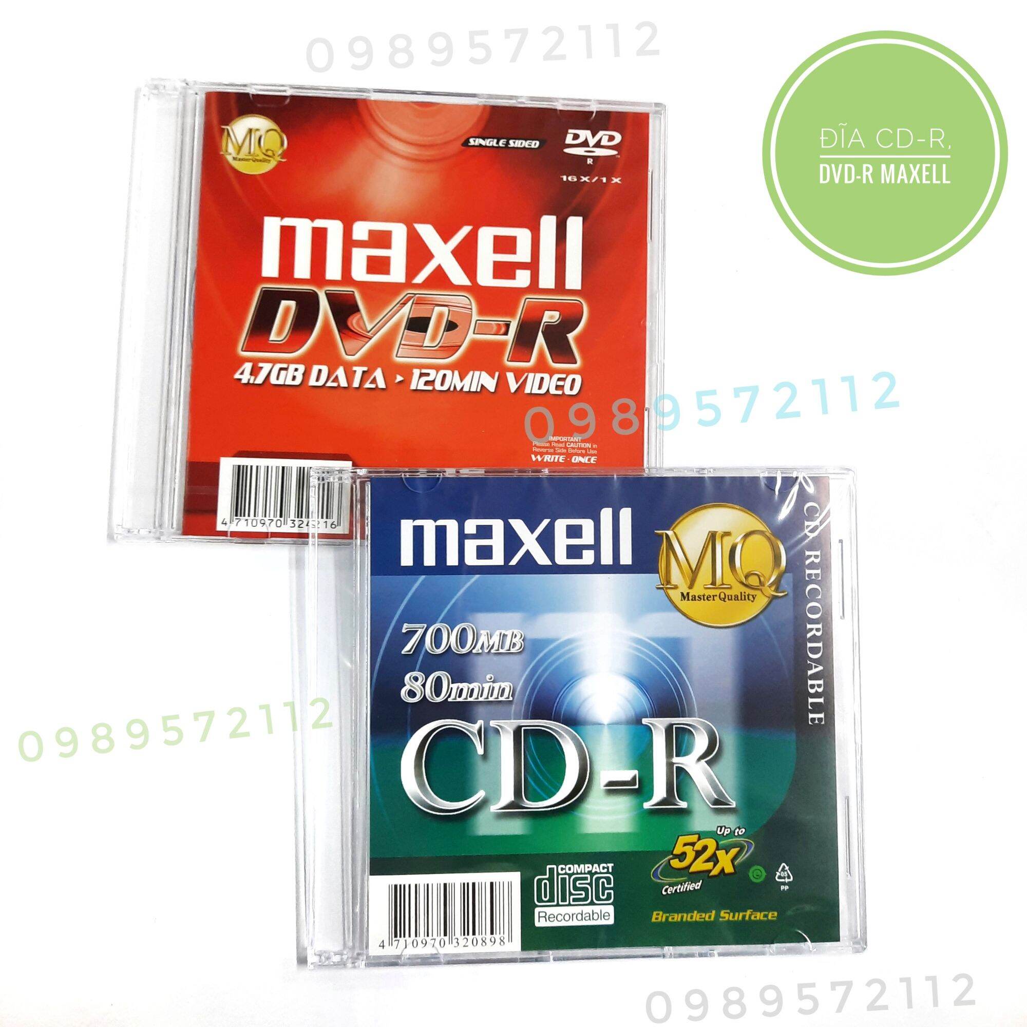 Bảng giá Đĩa CD-R,DVD-R maxell (hộp 10 cái). Phong Vũ