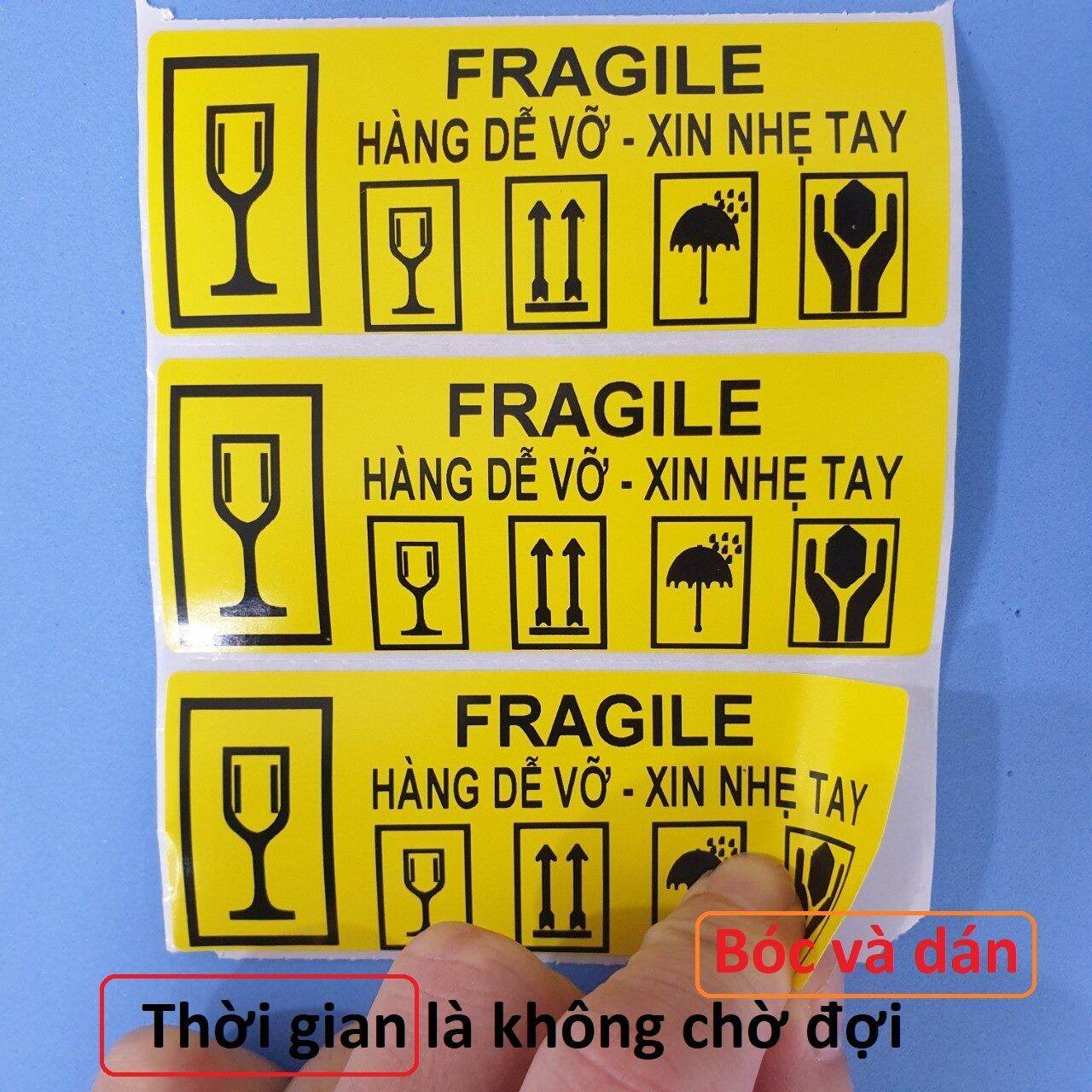 100 tem decal hàng dễ vỡ
