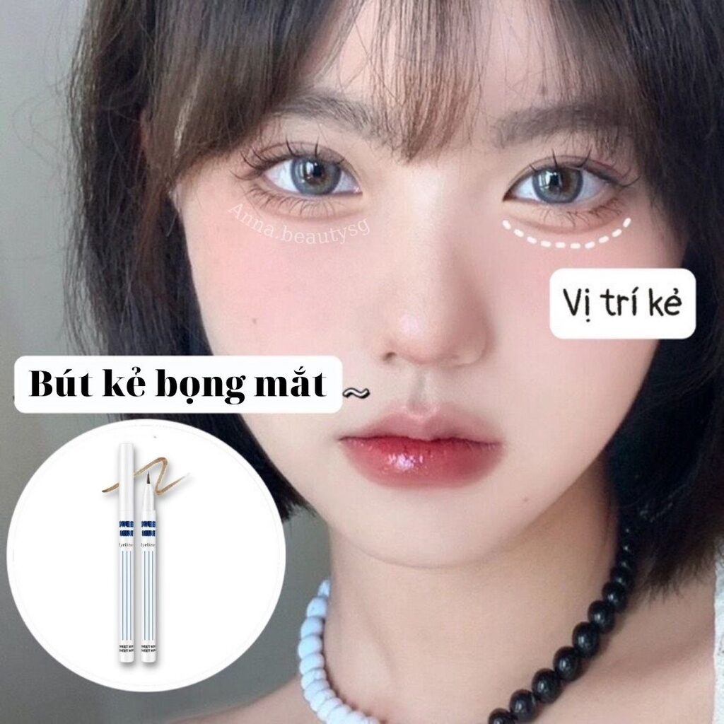 bút vẽ bọng mắt cười và nếp mí