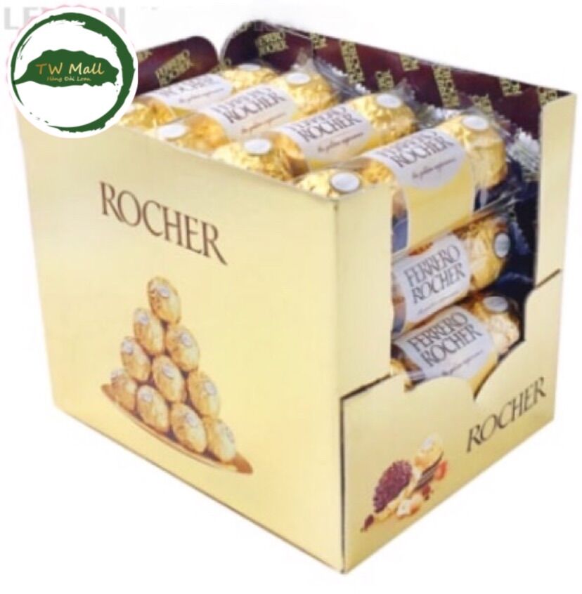 1 VỈ (3 VIÊN 37g x 1) SOCOLA FERRERO ROCHER HALZENUT Ý - TW Mall