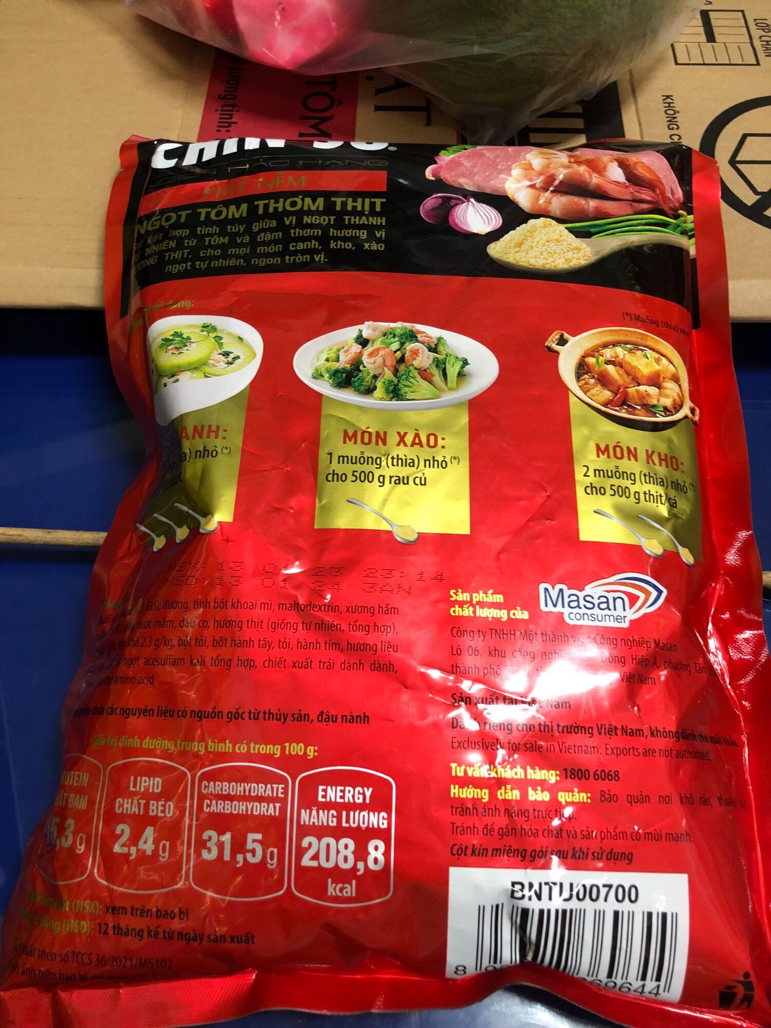 Hạt nêm Chinsu 2kg ( date xa)