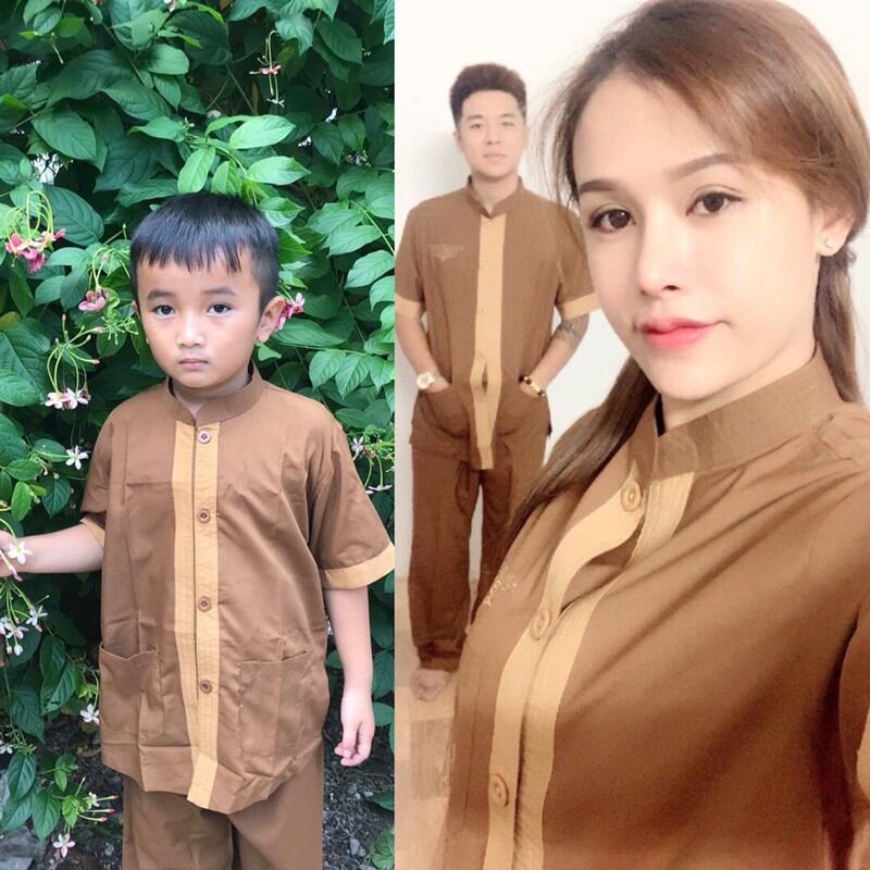 Đồ lam đi chùa-mẫu lảnh tụ cho bé